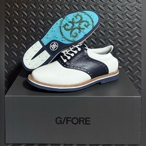 G/Fore Saddle Gallivanter Golf Sneakers White Navy Mens Size‎ 8.5